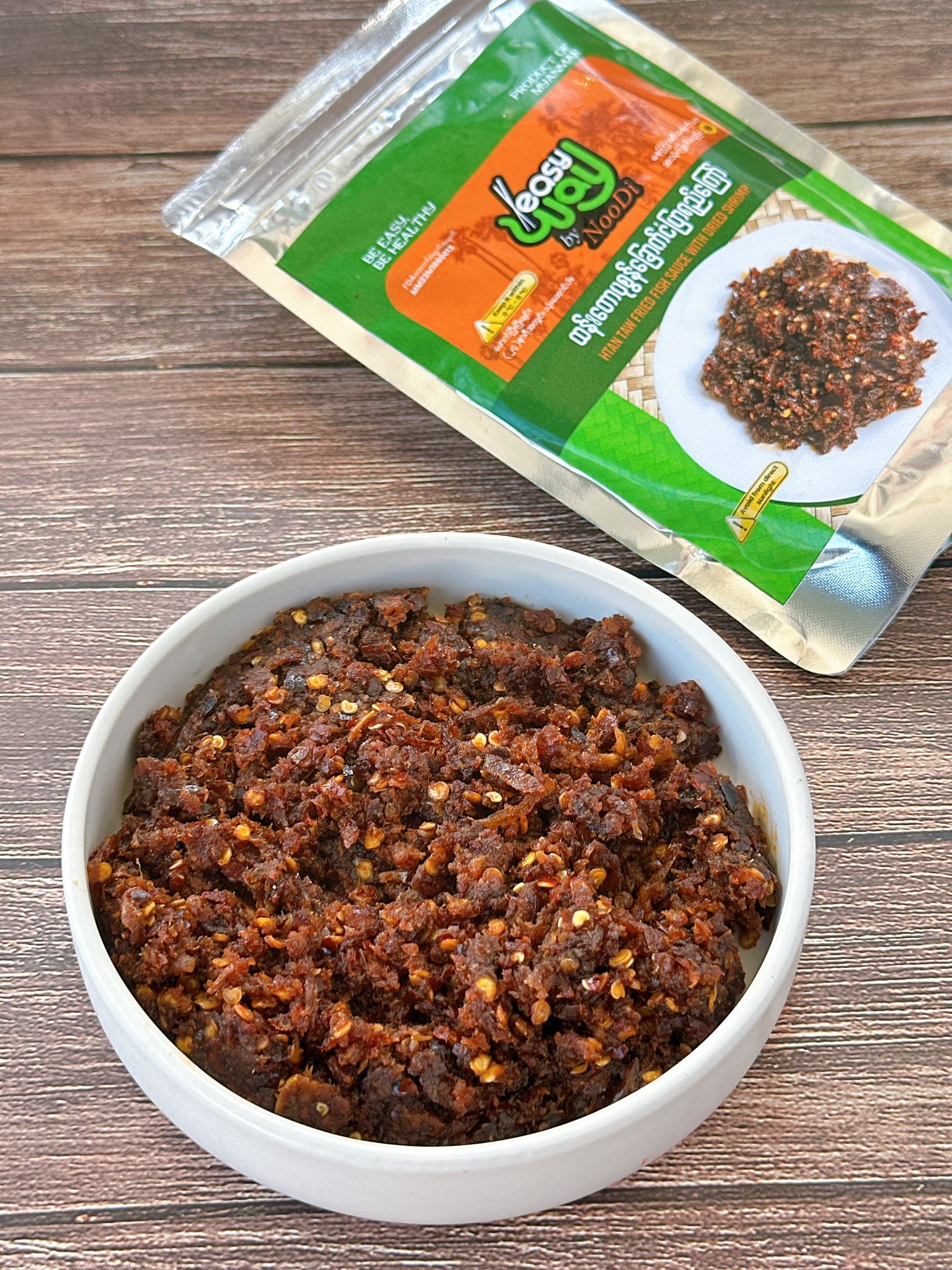 ထန်းတော ပုစွန်ခြောက်ငံပြာရည်ကြော်